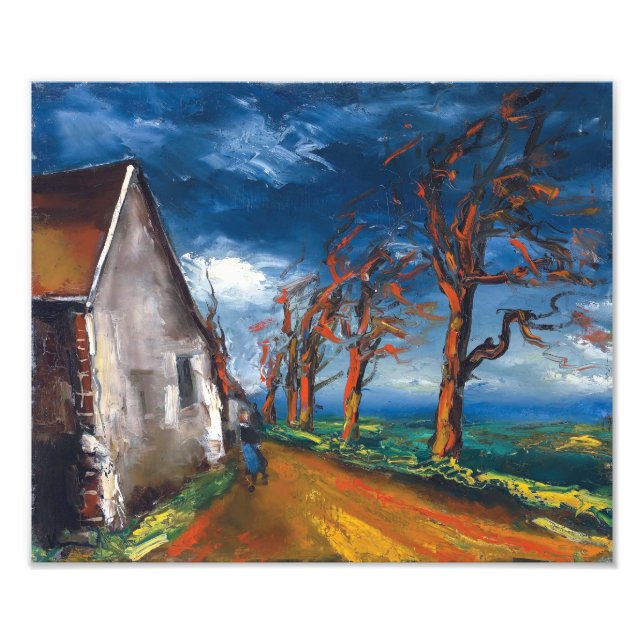 Impression Photo Caractère sur un village St. | Maurice de Vlaminck (Devant)