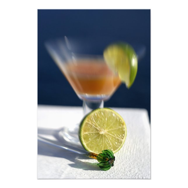 Impression Photo Caraïbes, îles Vierges. punch au rhum tropical, (Devant)