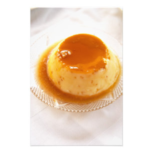 Impression Photo Caramel de crème type pudding avec caramel