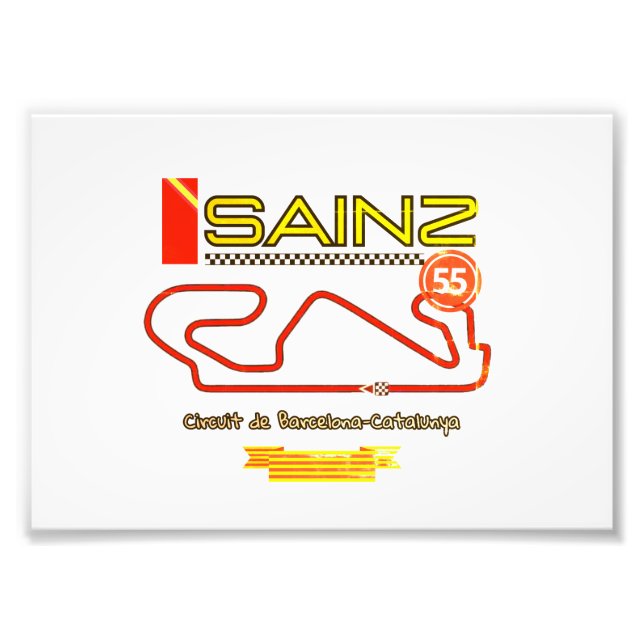 Impression Photo CARLOS SAINZ, formule 1, ferrari (Devant)