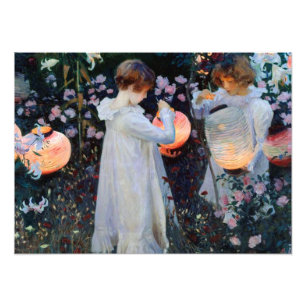 Impression Photo Carnation de John Singer Sargent, Lily, Lily, Rose