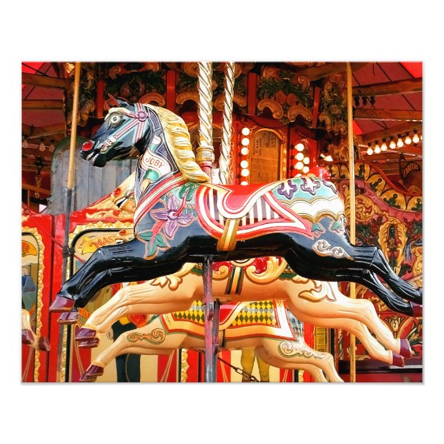 IMPRESSION PHOTO CAROUSEL HORSE (Devant)