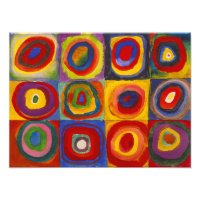 Carrés avec cercles concentriques | Kandinsky |