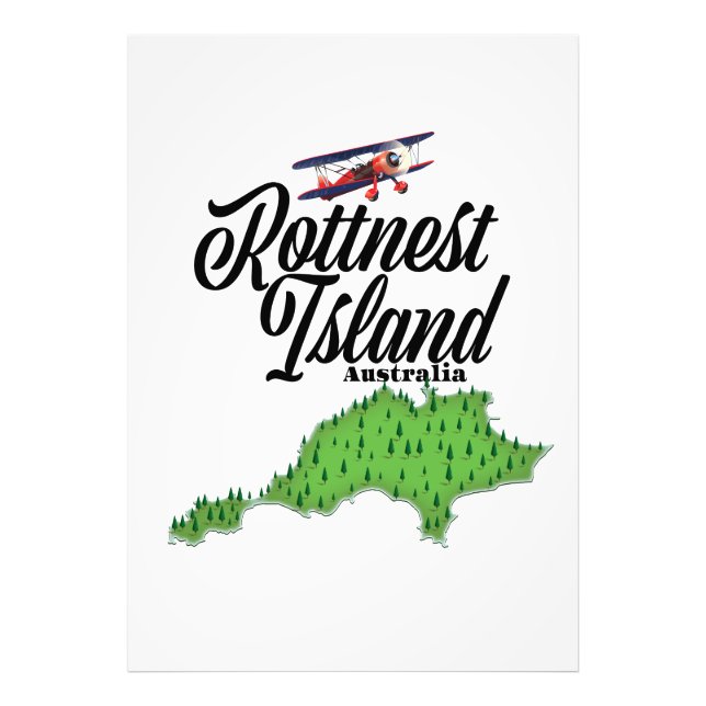 Impression Photo Carte de Rottnest Island Australie (Devant)