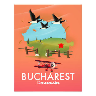 Impression Photo carte de vacances à Bucarest Roumanie