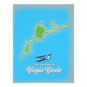 Impression Photo Carte de Virgin Gorda