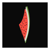 Carte du drapeau de la pastèque palestinienne. Lib