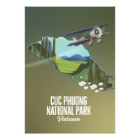 Carte du parc national de Cuc Phuong Vietnam