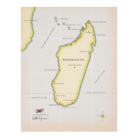 Carte illustrée de Madagascar