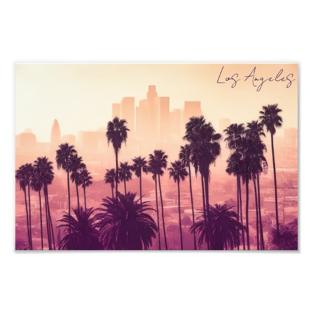 Impression Photo Carte postale de Los Angeles (Devant)