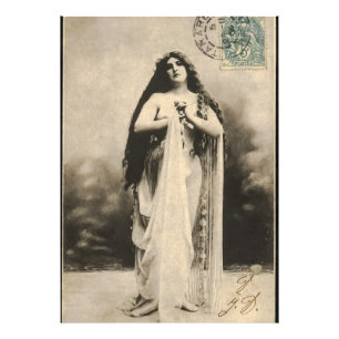 Impression Photo Carte postale Déesse Ethérée vintage