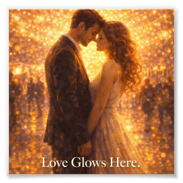 Impression Photo Carte postale Lueur romantique (Devant)