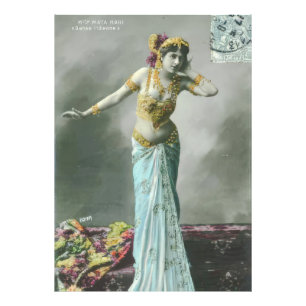 Impression Photo Carte postale vintage Mata Hari