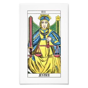 Impression Photo Carte Tarot Justice