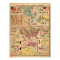 Cartes stratégiques militaires de la guerre civile