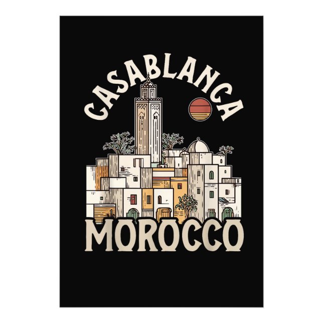 Impression Photo casablanca maroc  (Devant)