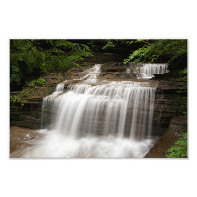 Impression Photo Cascade dans Buttermilk Falls State Park, New York (Devant)