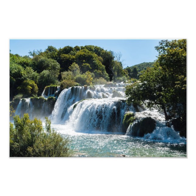 Impression Photo Cascade dans le Parc national de Krka - Dalmatie,  (Devant)
