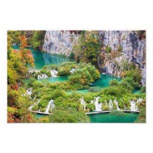 Impression Photo Cascades du parc national des Lacs-Plitvice