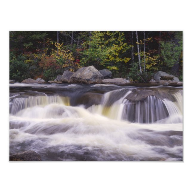 Impression Photo Cascades, Route Kancamagus, Blanc (Devant)