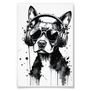 Impression Photo Casque de chien cool Cute Animaux de compagnie enc