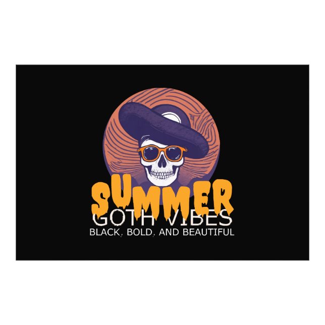 Impression Photo casquette d'été crâne (Devant)