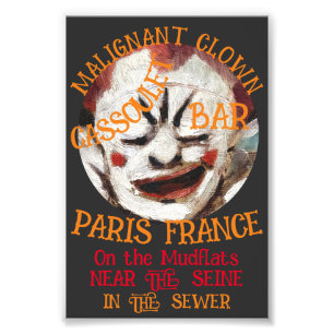 IMPRESSION PHOTO CASSOULET BAR À CLOWN MALIN PARIS FRANCE