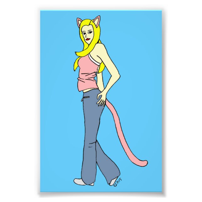 Impression Photo catgirl (Devant)