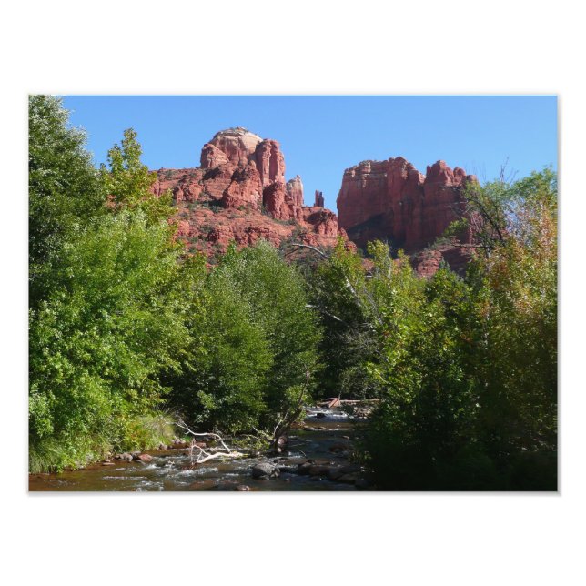 Impression Photo Cathedral Rock and Stream à Sedona Arizona (Devant)
