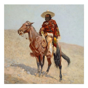 Impression Photo « Cavalier vaquero mexicain » de Frederick Remingt
