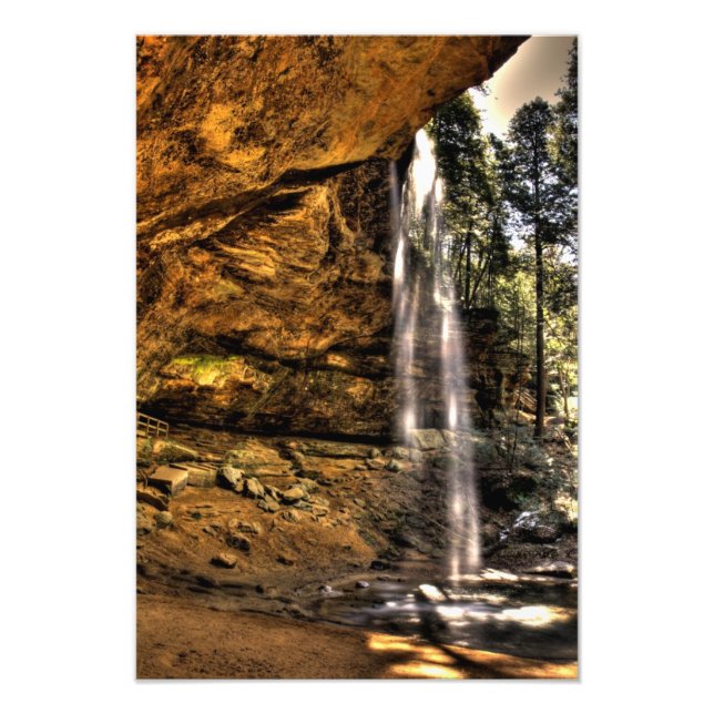 Impression Photo Cave Cave Falls, Hocking Hills, Ohio (Devant)