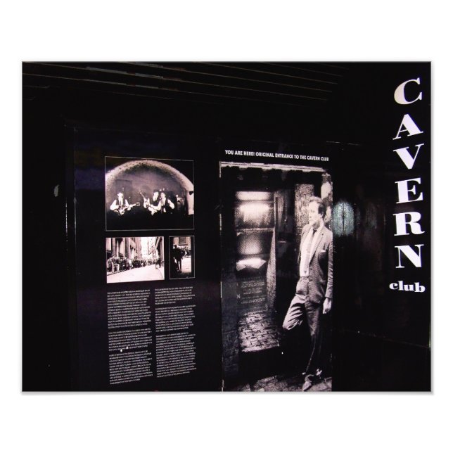 Impression Photo Cavern Club Entrée Originale, Liverpool, Royaume-U (Devant)