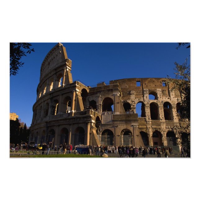 Impression Photo Célèbre Colisée à Rome Italie Monument (Devant)