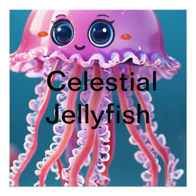 Impression Photo Célestial Jellyfish (Devant)