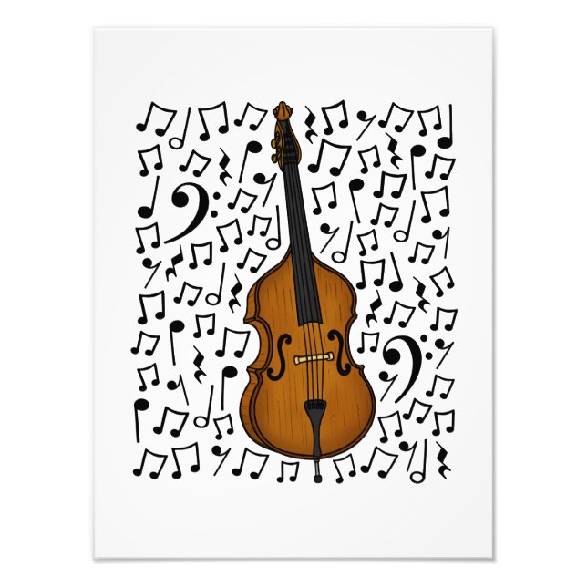 Impression Photo Cello Musical Notes Cellist String Music Teacher (Devant)