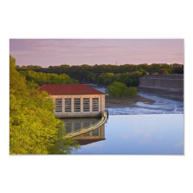 Impression Photo Centrale et barrage du parc Highland (Devant)