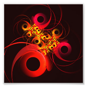 Impression Photo Cercles colorés Motif d'art Abstrait moderne #08