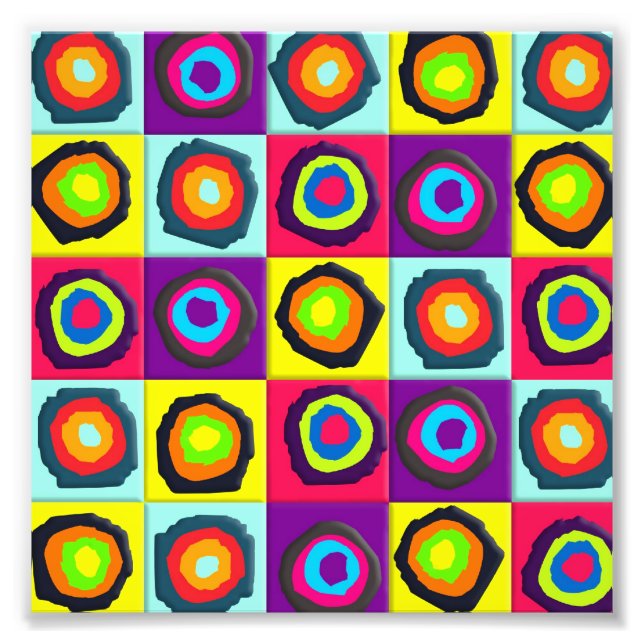 Impression Photo cercles motif (Devant)