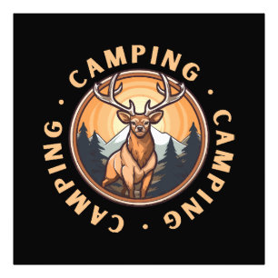 Impression Photo Cerf - Faune - Camping