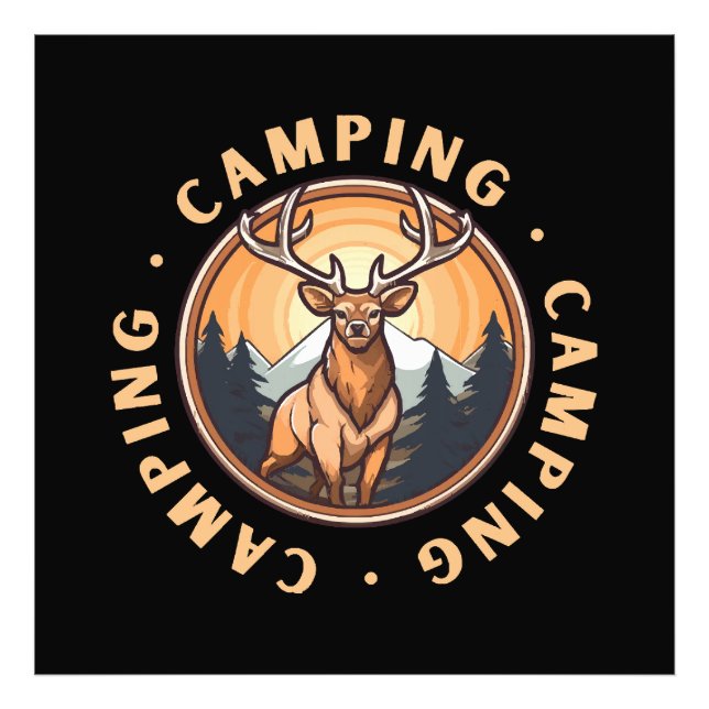 Impression Photo Cerf - Faune - Camping (Devant)