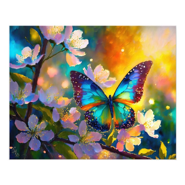 Impression Photo Cerise Imaginaire Sunrise Papillon  (Devant)