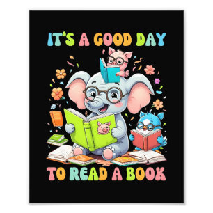 Impression Photo C'est une bonne journée pour lire un livre Lover T