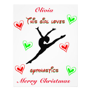 Impression Photo Cette fille aime la gymnastique Noël