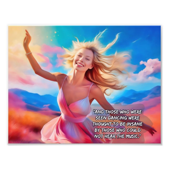 Impression Photo Ceux qui ont vu danser - citation musicale (Devant)