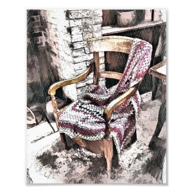 IMPRESSION PHOTO CHAISE VICTORIENNE (Devant)