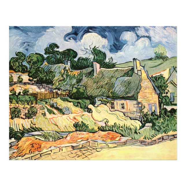 Impression Photo Chalets à Cordeville Vincent van Gogh (Devant)