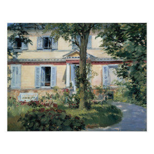 Impression Photo Chambre chez Rueil par Edouard Manet