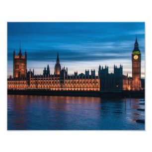 Impression Photo Chambres du Parlement & Big Ben, Londres, Angleter