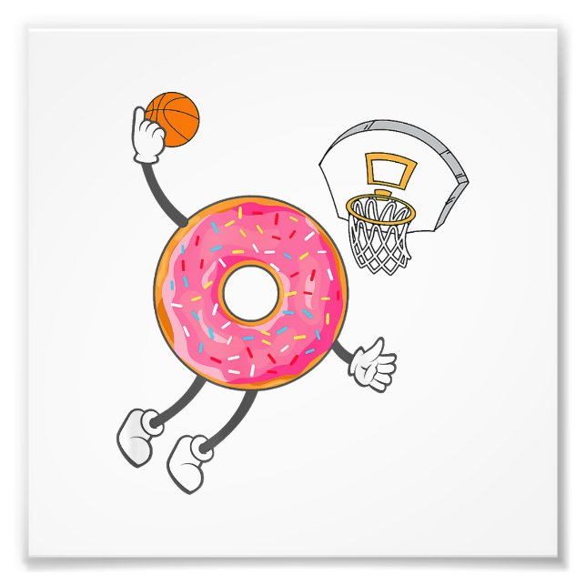 Impression Photo Champ de nourriture Dunking Donut Hole (Devant)