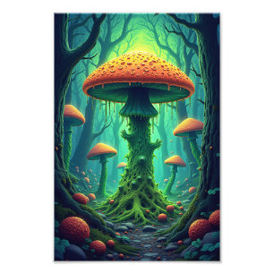 Impression Photo Champignon géant éffrayant